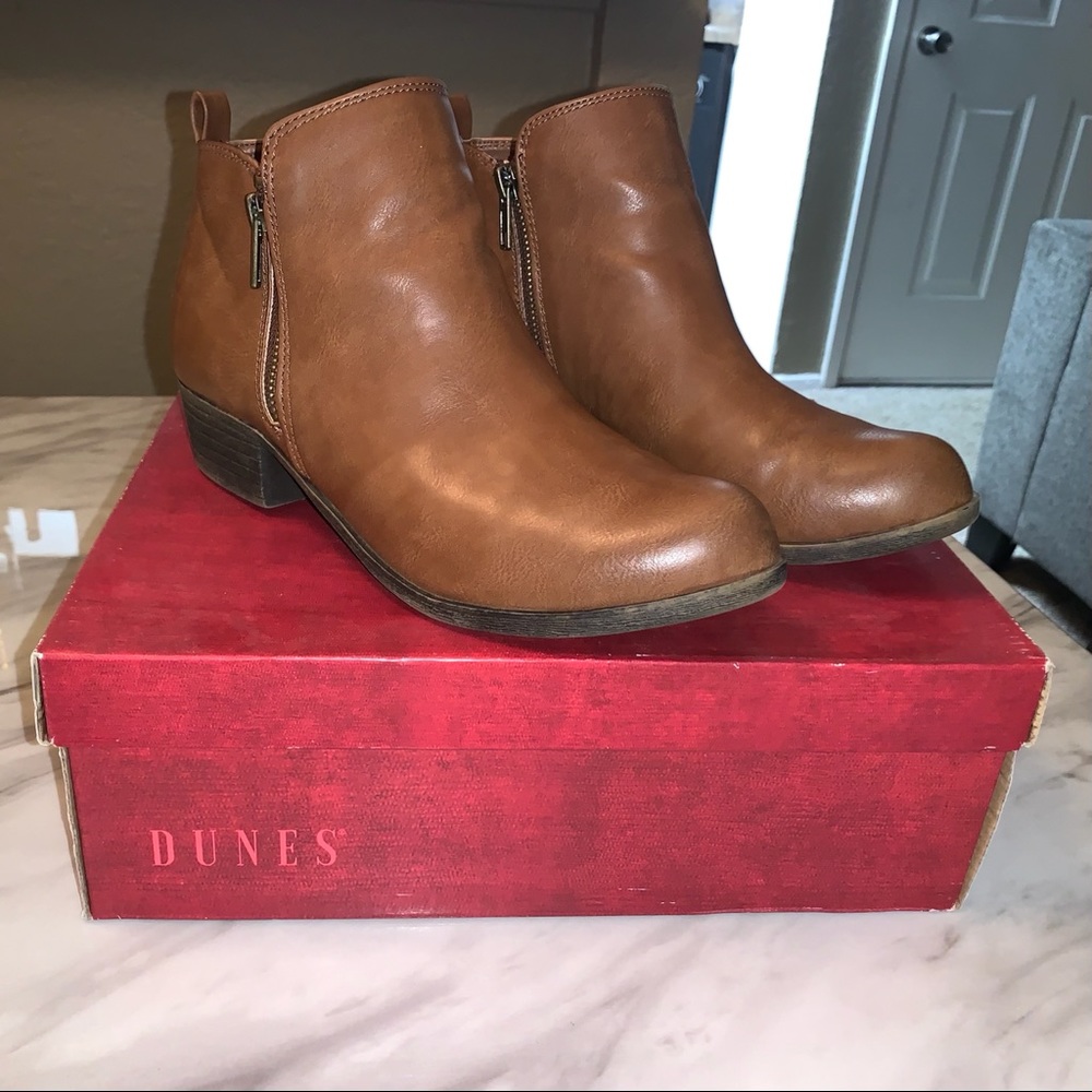Brown Ankle Booties (Size 8.5)